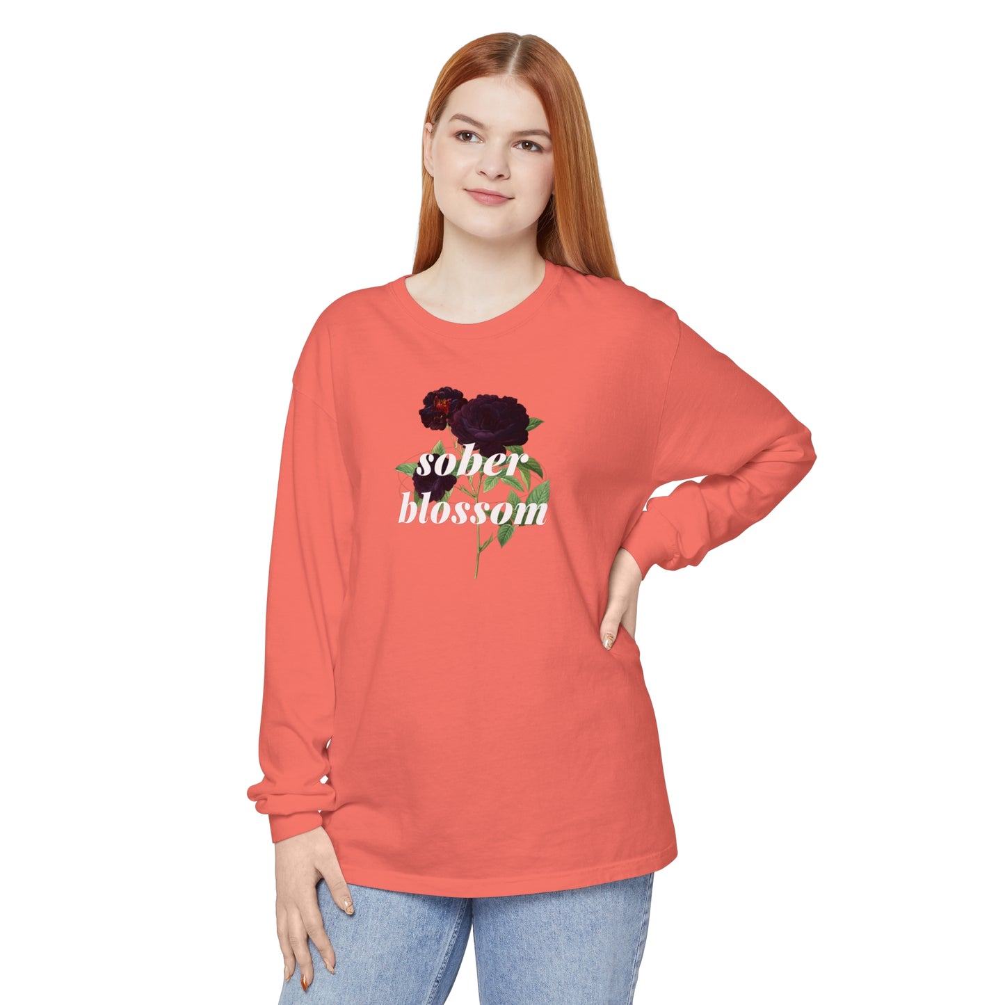 Sober Blossom Long Sleeve T-Shirt