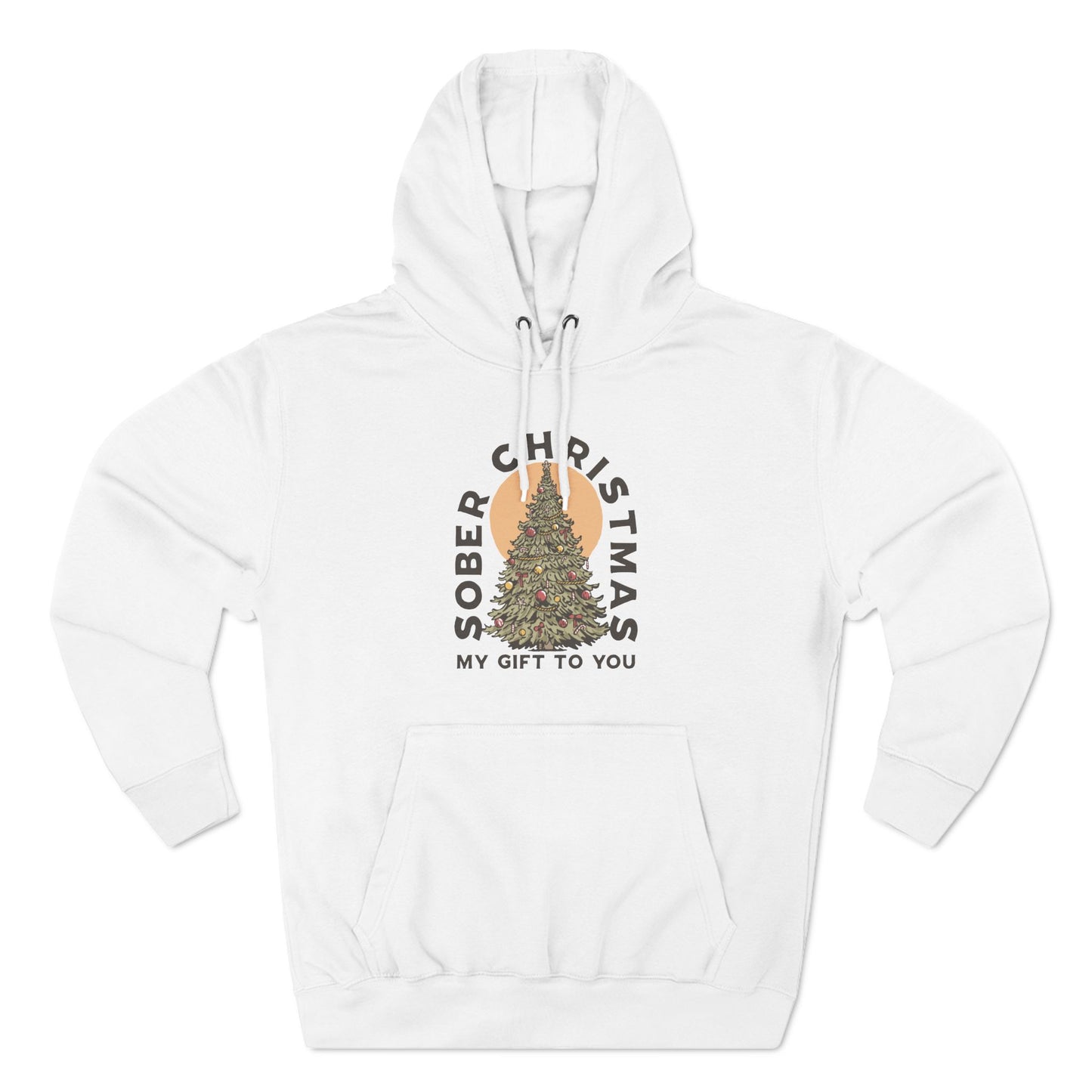 Sober Christmas Three-Panel Fleece Hoodie