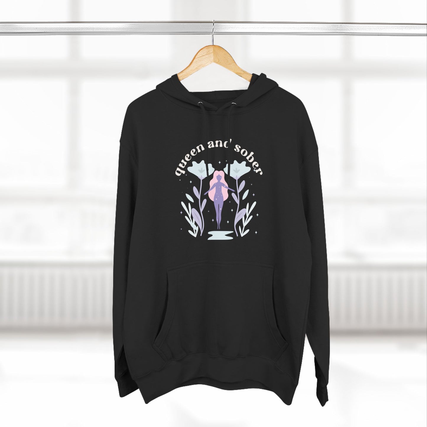 Queen and Sober Fleece Hoodie