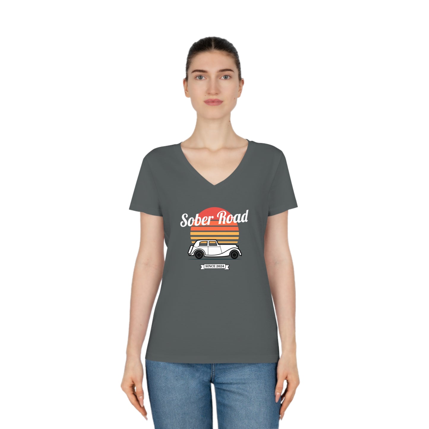 Sober Road V-Neck T-Shirt