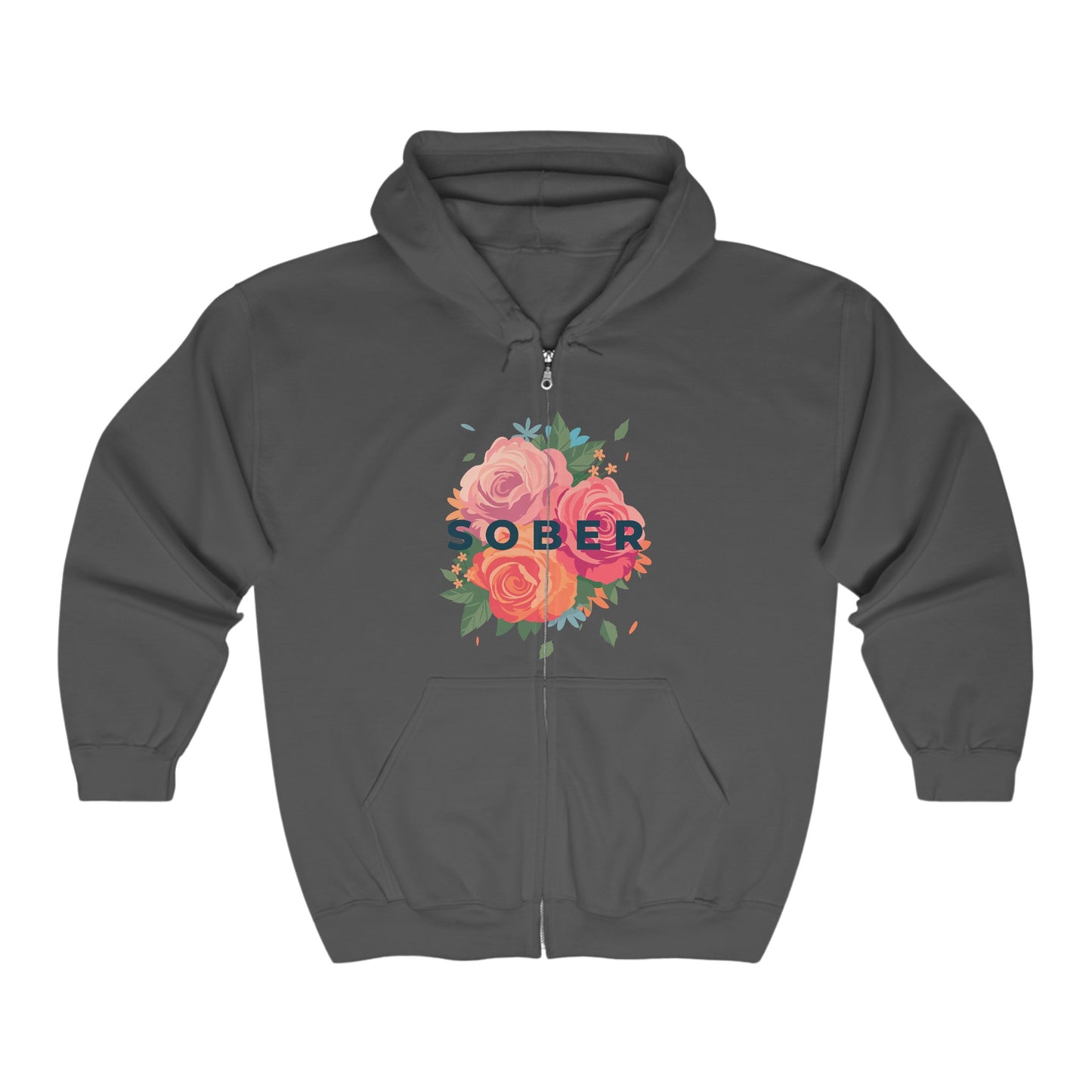 Sober Full Zip Hooded Sweatshirt