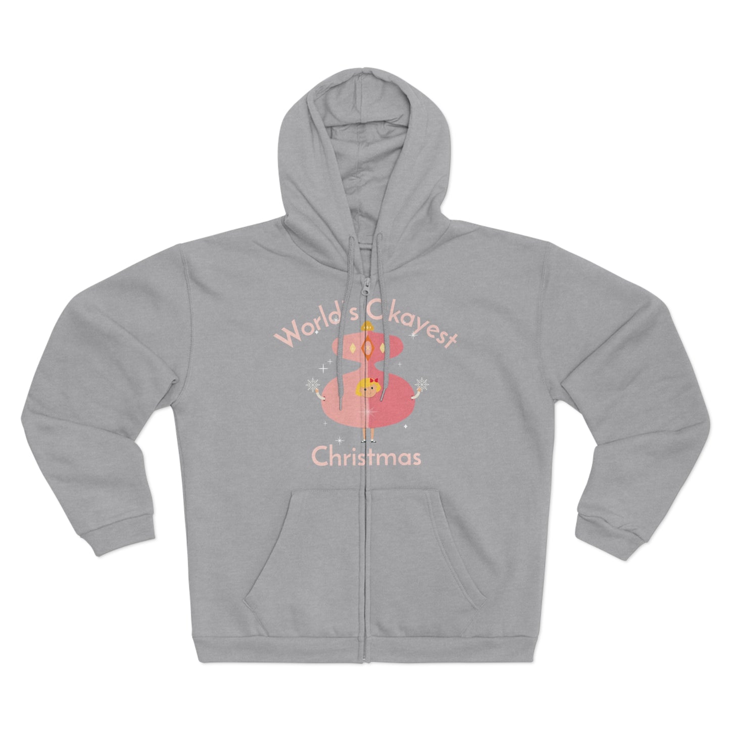 World's Okayest Christmas Zip Hoodie