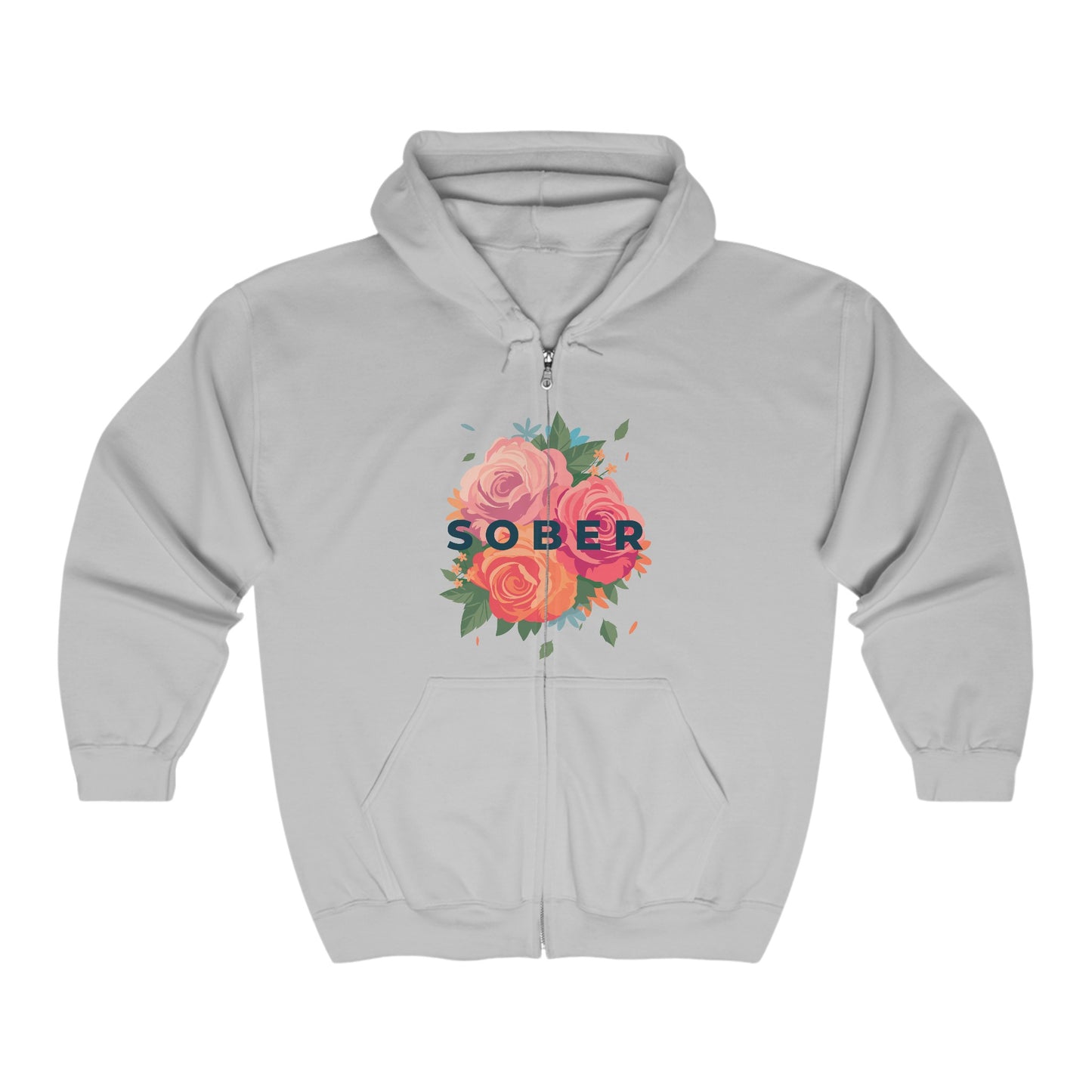 Sober Full Zip Hooded Sweatshirt