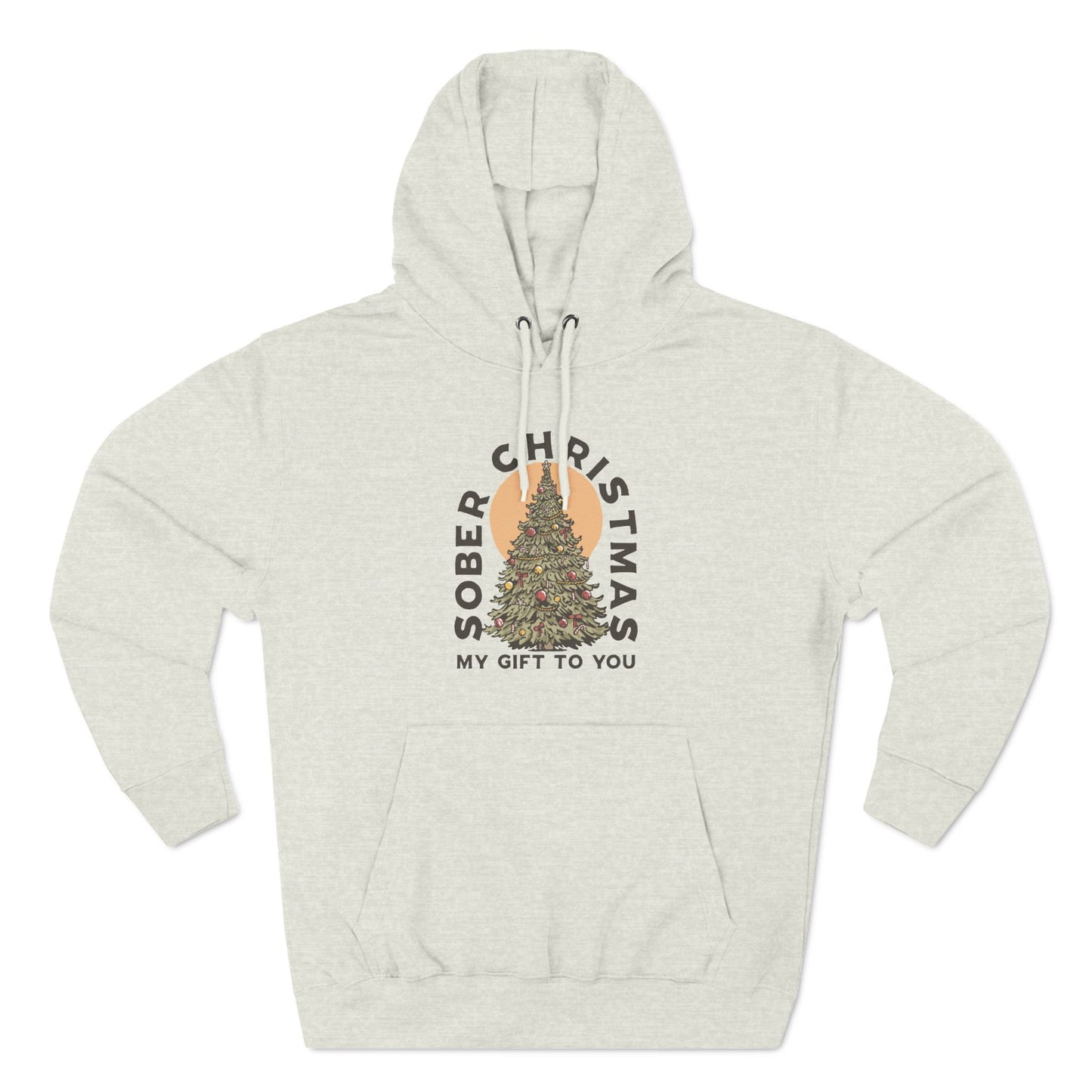 Sober Christmas Three-Panel Fleece Hoodie