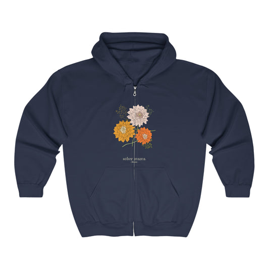 Sober Mama Full Zip Hooded Sweatshirt