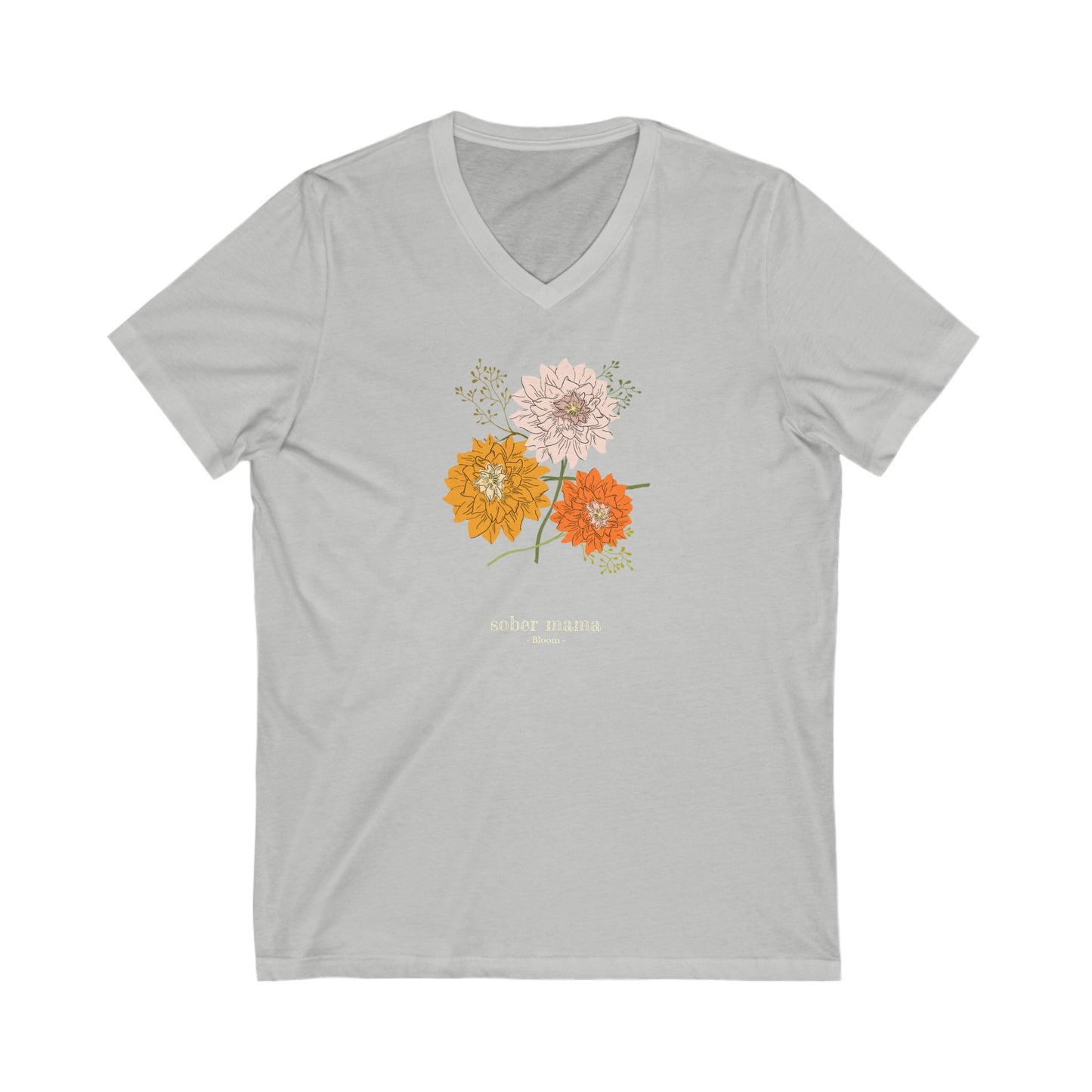 Sober Mama V-Neck Tee