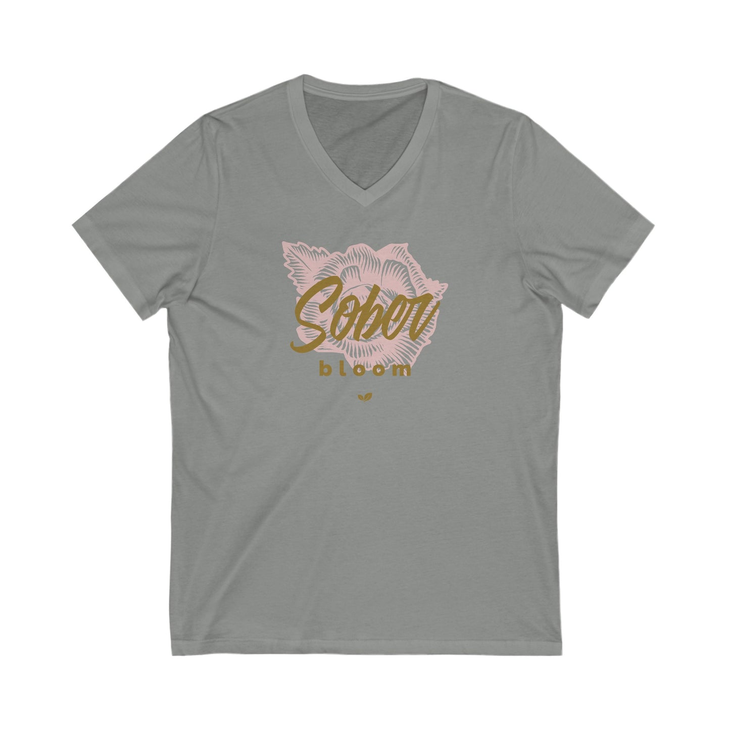 Sober Bloom V-Neck Tee