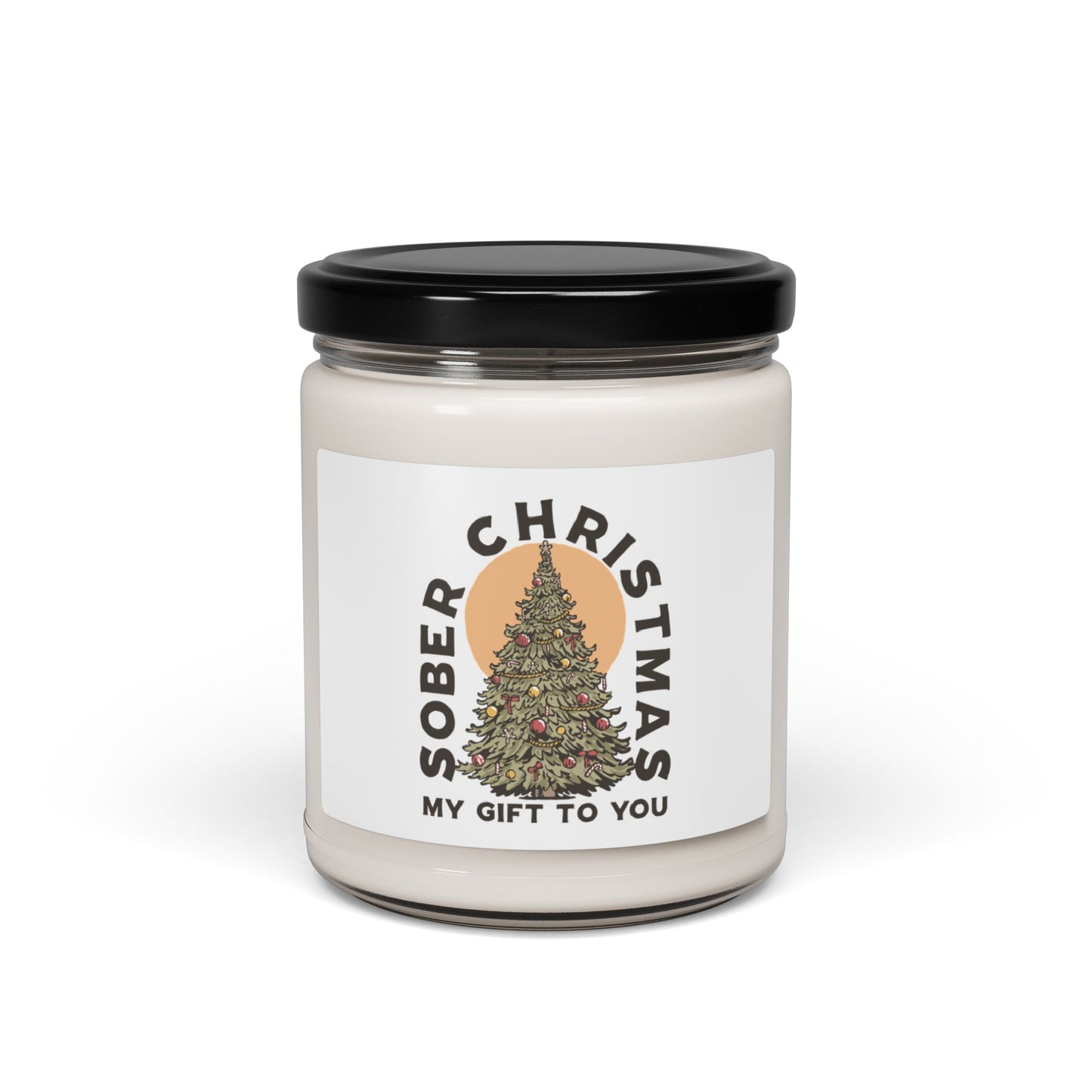 Sober Christmas Scented Soy Candle, 9oz