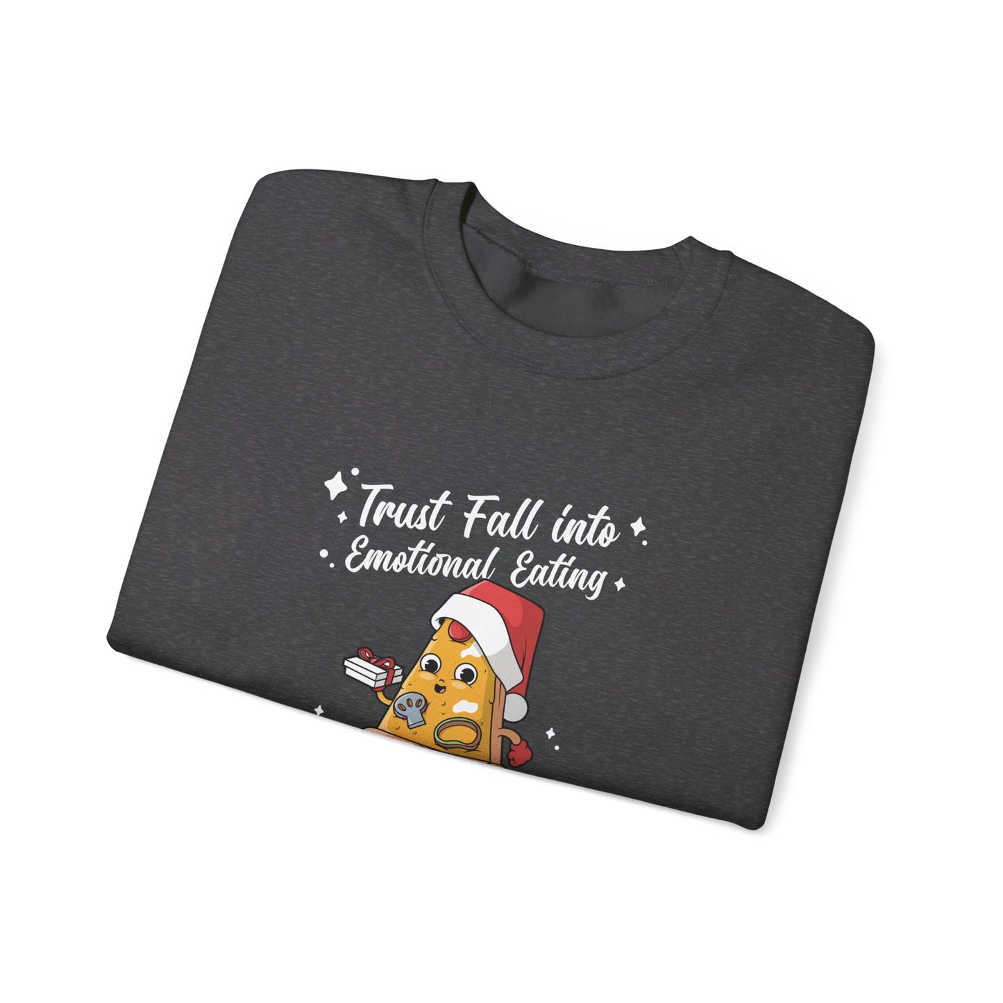 Trust Fall Emotional Eating Christmas Sweatshirt