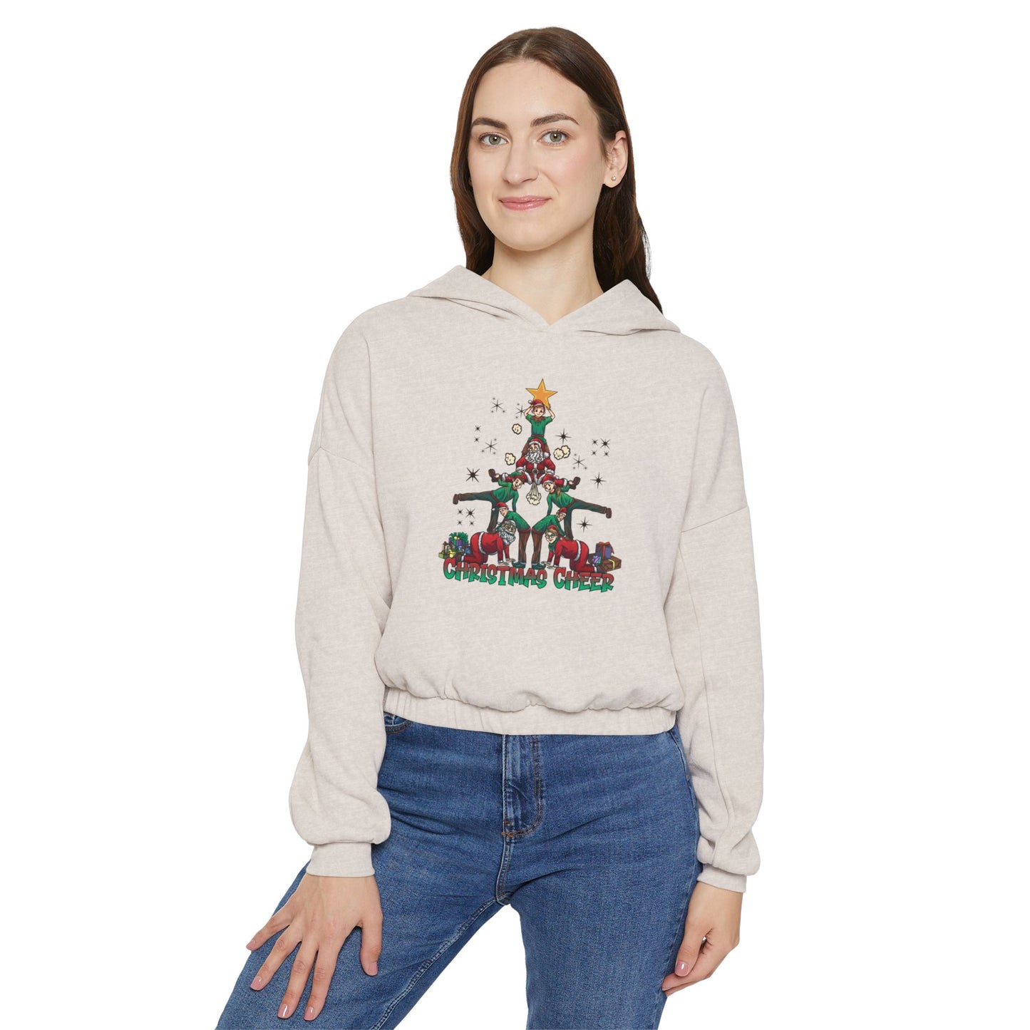 Christmas Cheer Cinched Bottom Hoodie