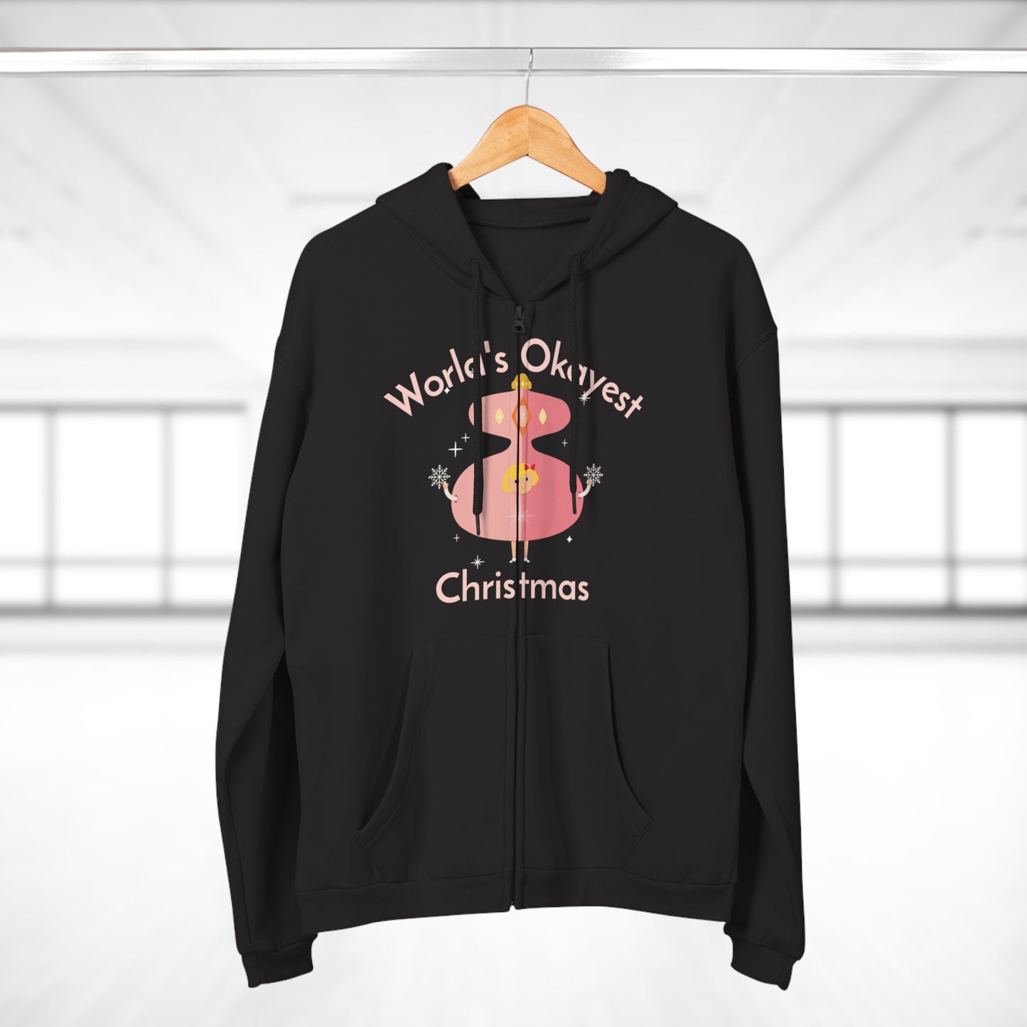 World's Okayest Christmas Zip Hoodie