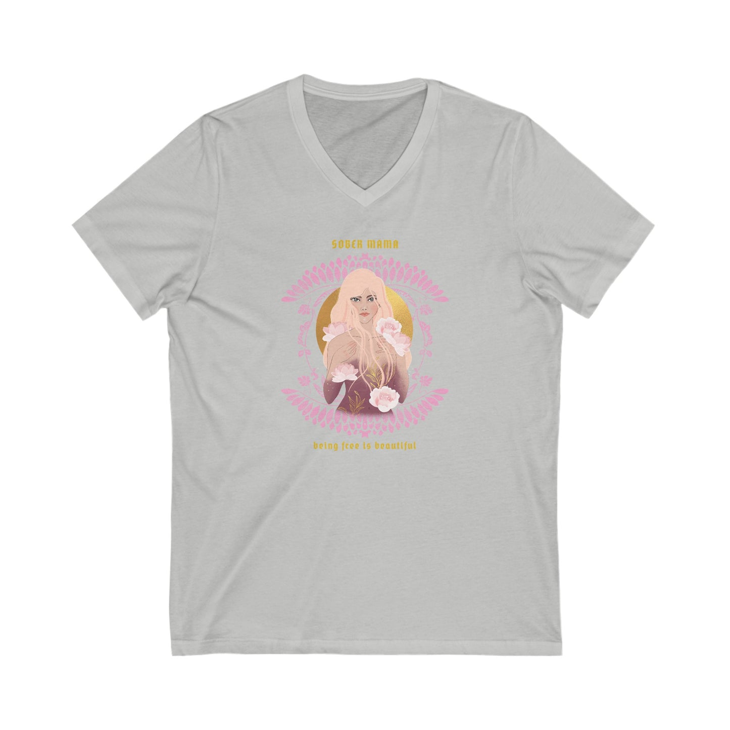 Sober Mama V-Neck Tee