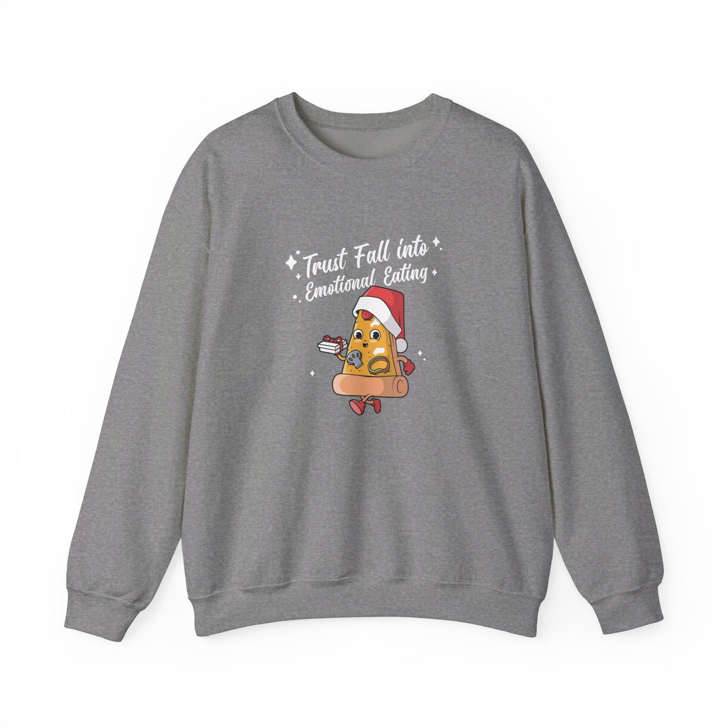 Trust Fall Emotional Eating Christmas Sweatshirt