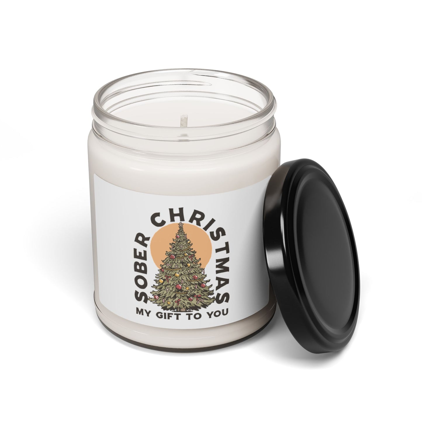 Sober Christmas Scented Soy Candle, 9oz