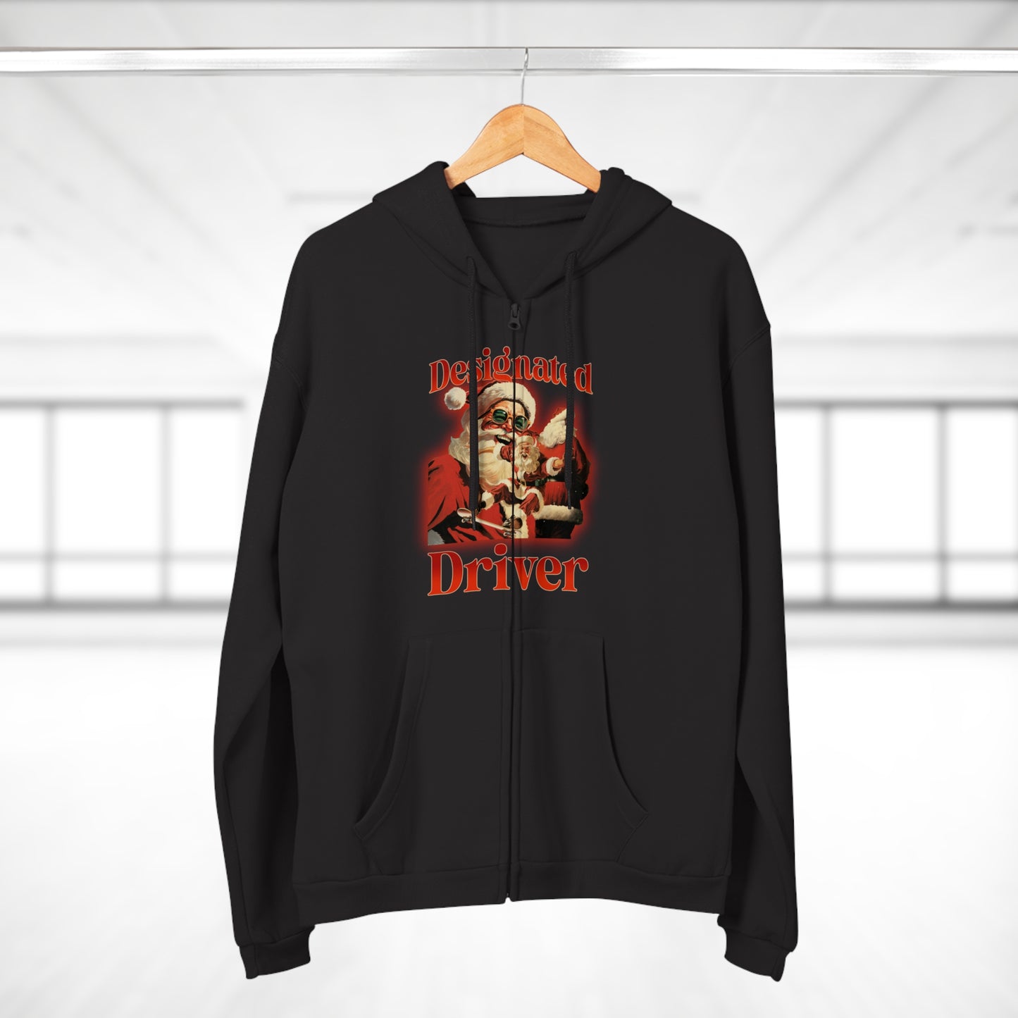 Designated Driver (Santa) Zip Hoodie