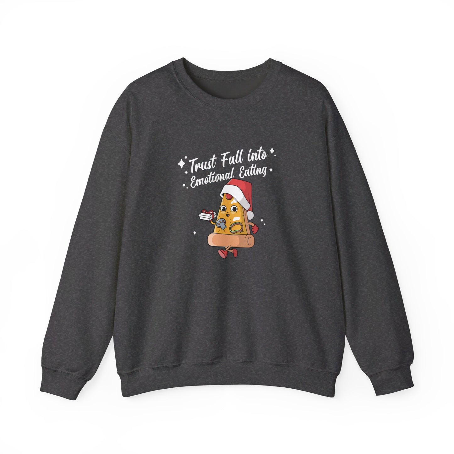 Trust Fall Emotional Eating Christmas Sweatshirt