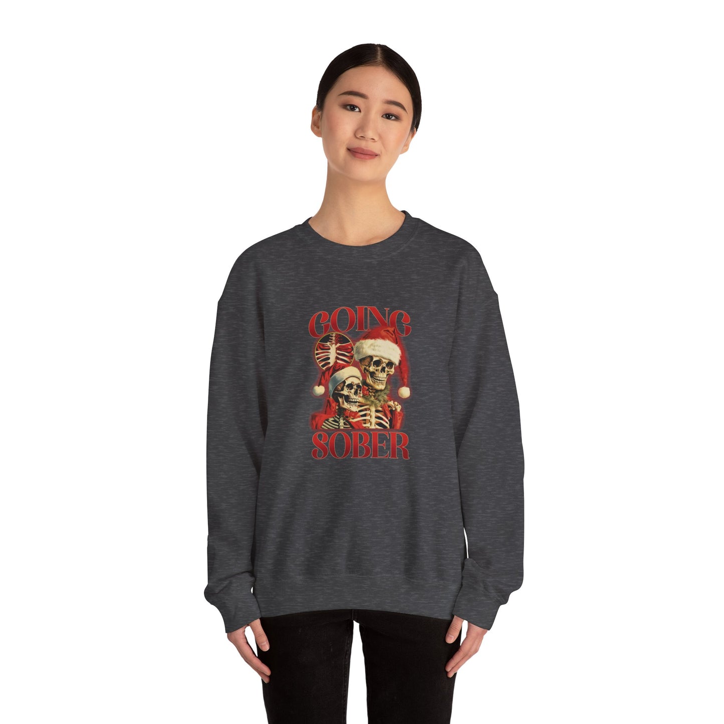 Skeletons Going Sober Christmas Sweatshirt