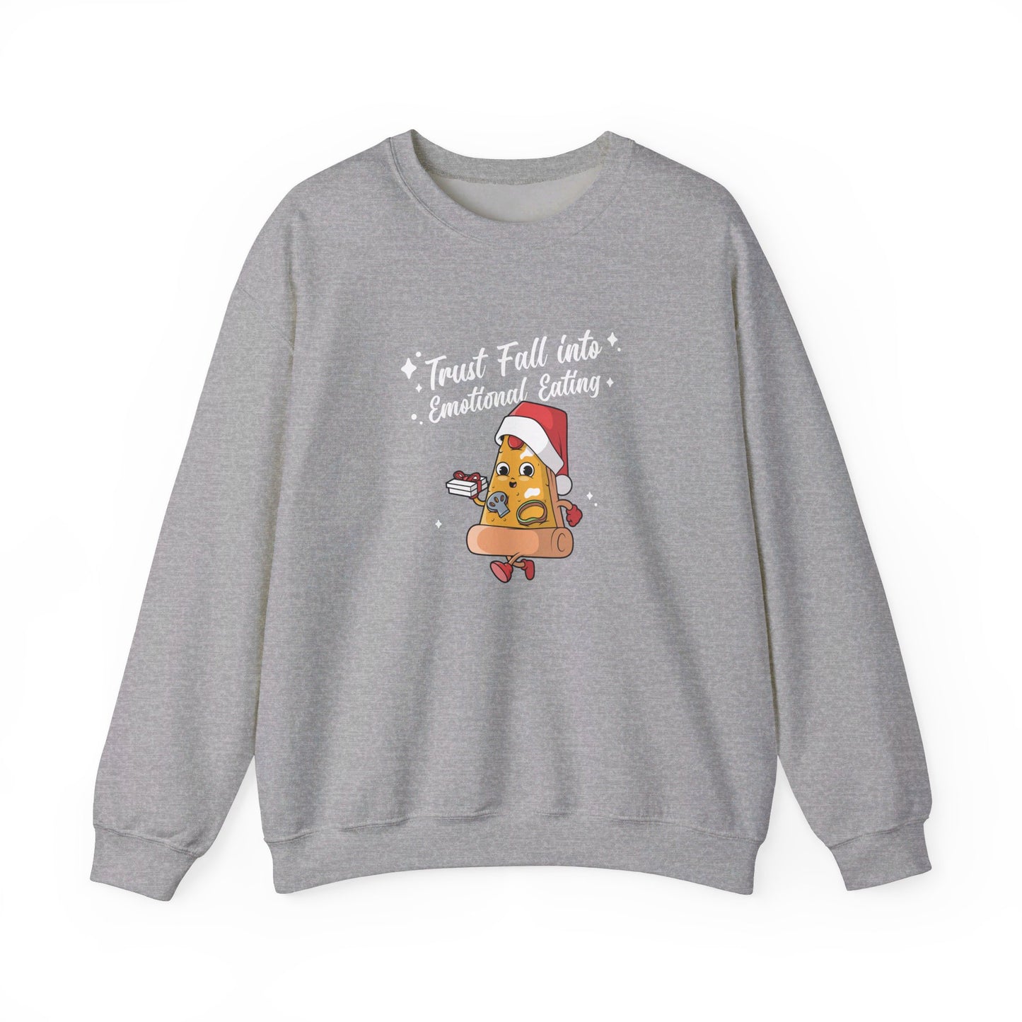 Trust Fall Emotional Eating Christmas Sweatshirt