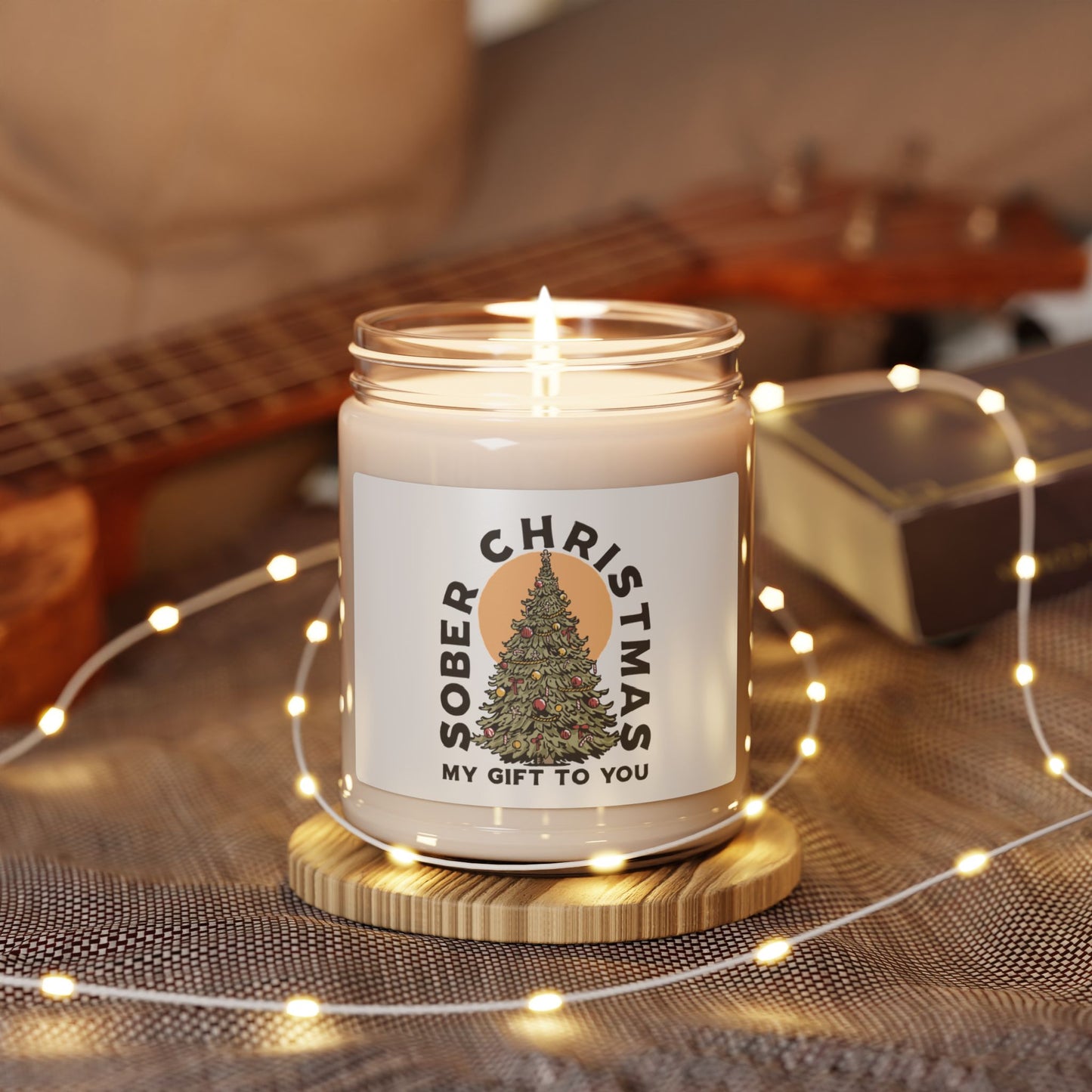 Sober Christmas Scented Soy Candle, 9oz