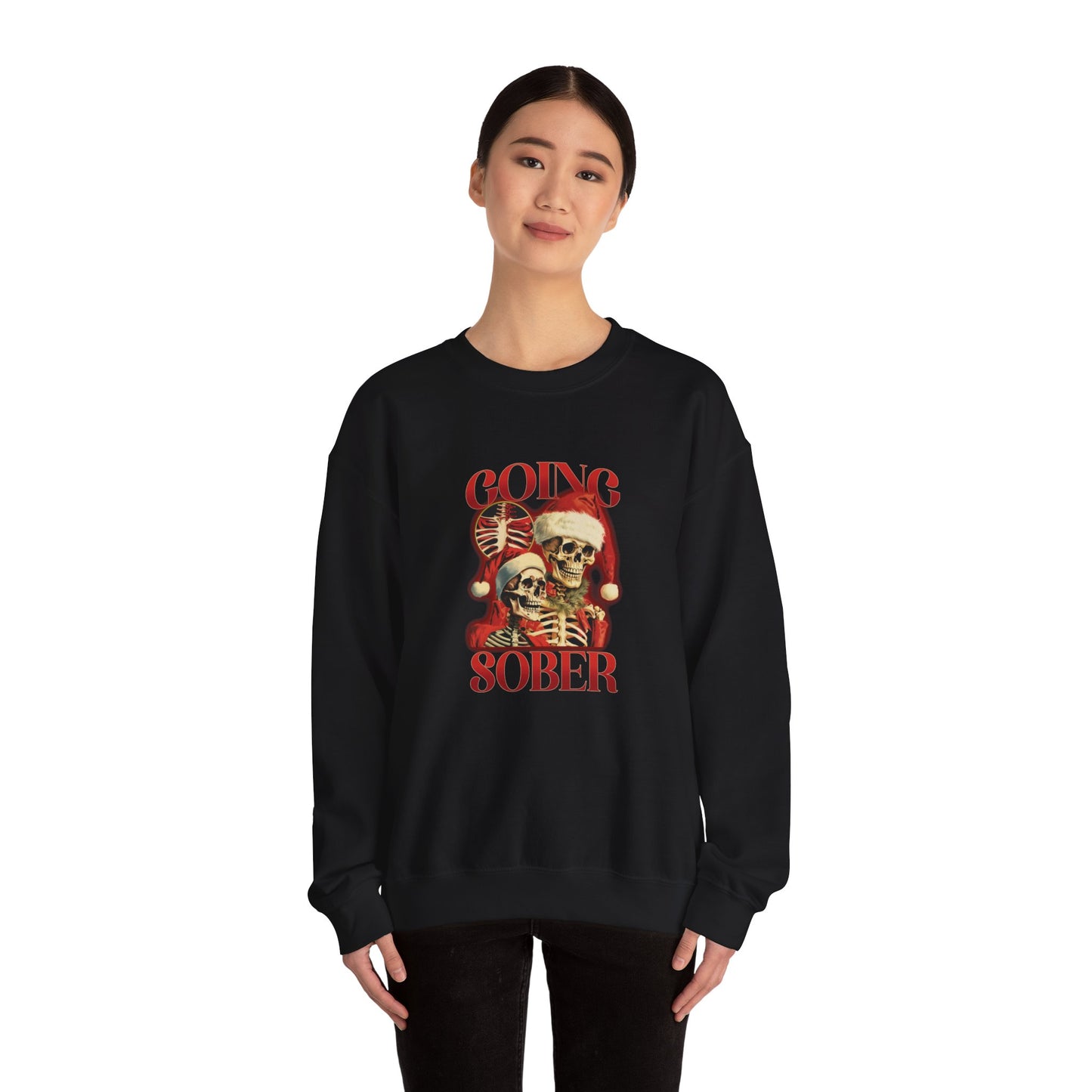 Skeletons Going Sober Christmas Sweatshirt