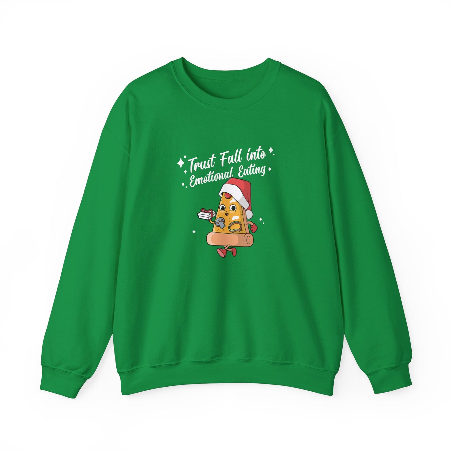 Trust Fall Emotional Eating Christmas Sweatshirt