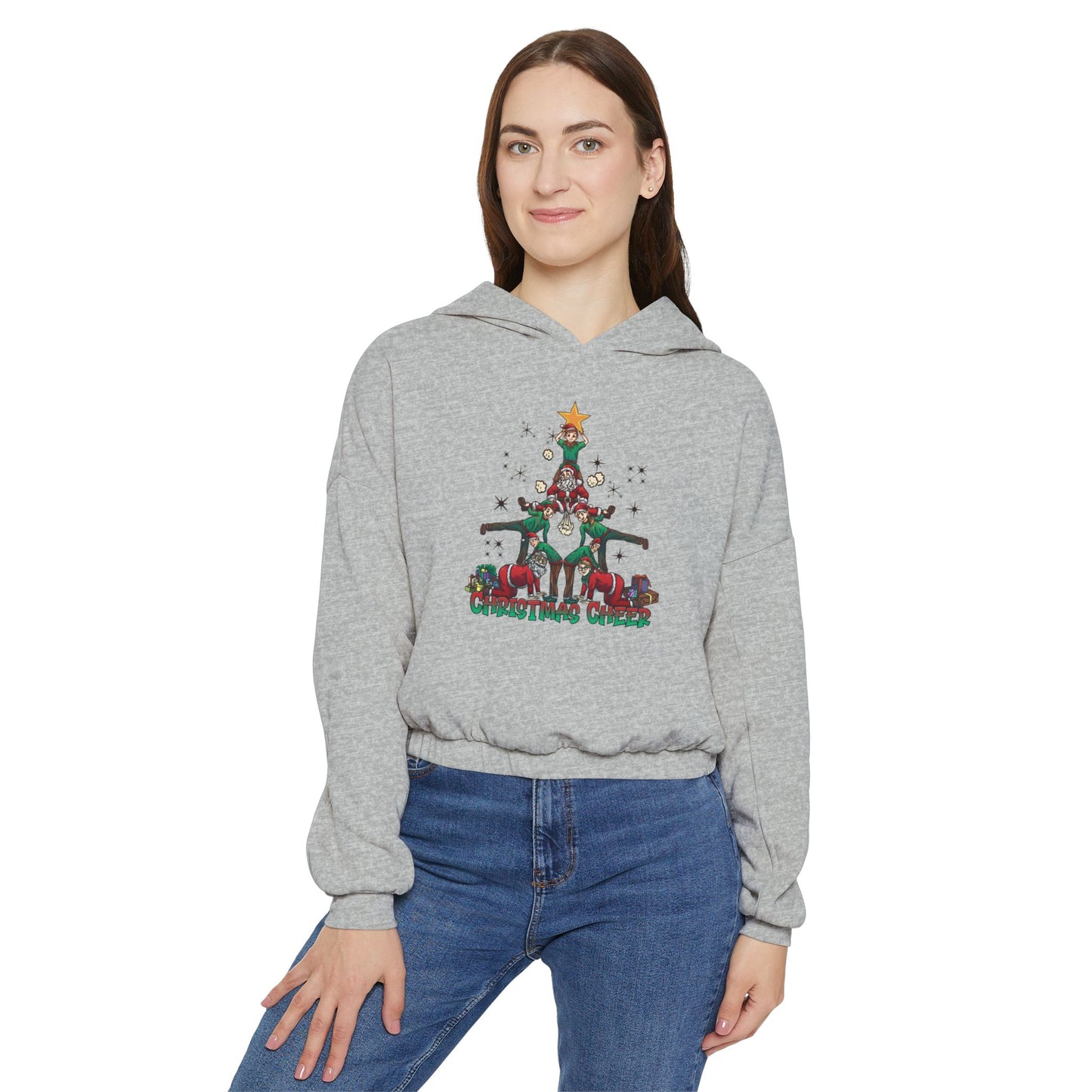 Christmas Cheer Cinched Bottom Hoodie