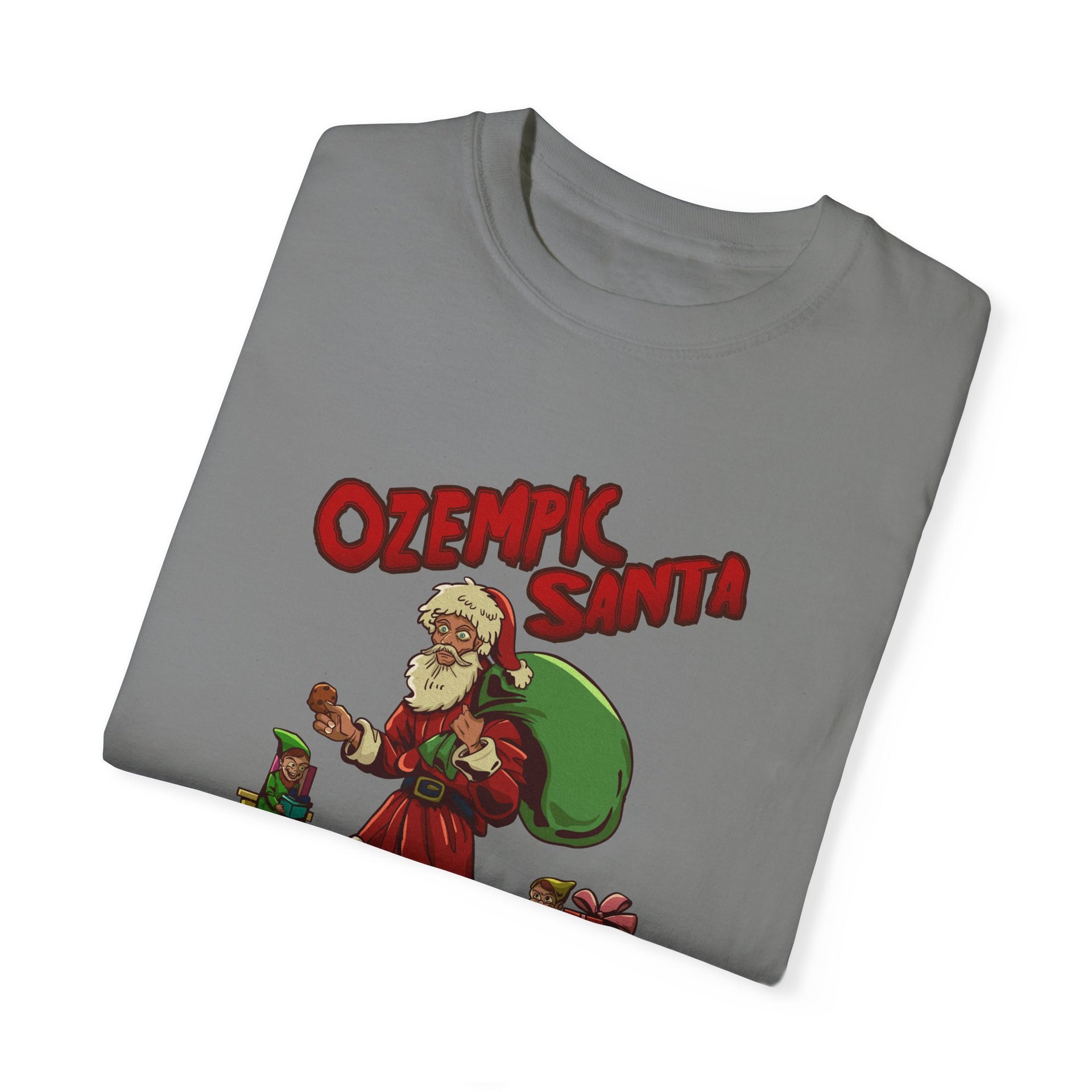 ozempic santa Diet Santa Funny Christmas Tee – Sober Rain