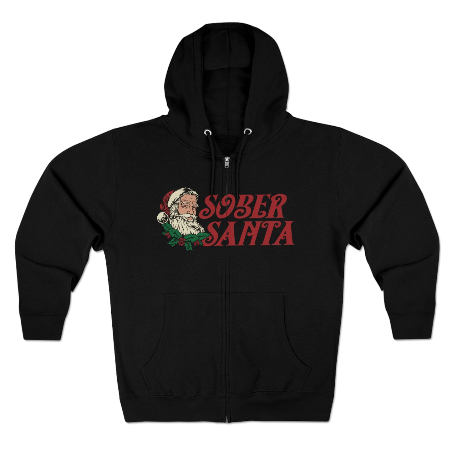 Sober Santa Zip Hoodie