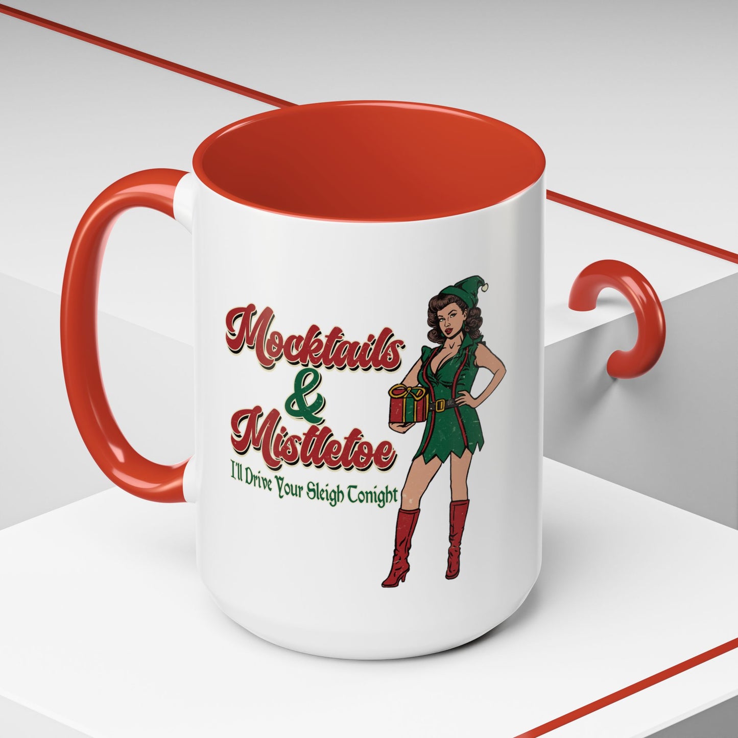 Sexy Elf Christmas Coffee Mug (11, 15oz)