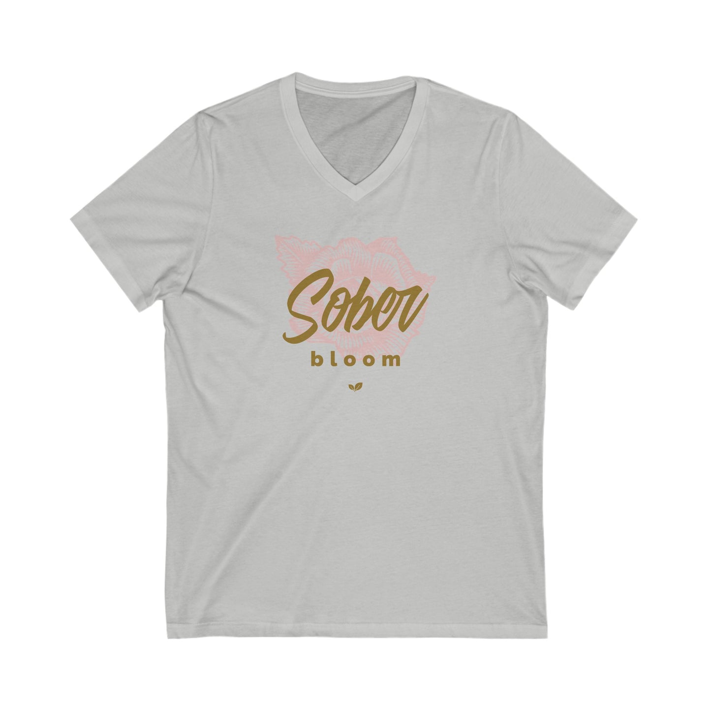 Sober Bloom V-Neck Tee