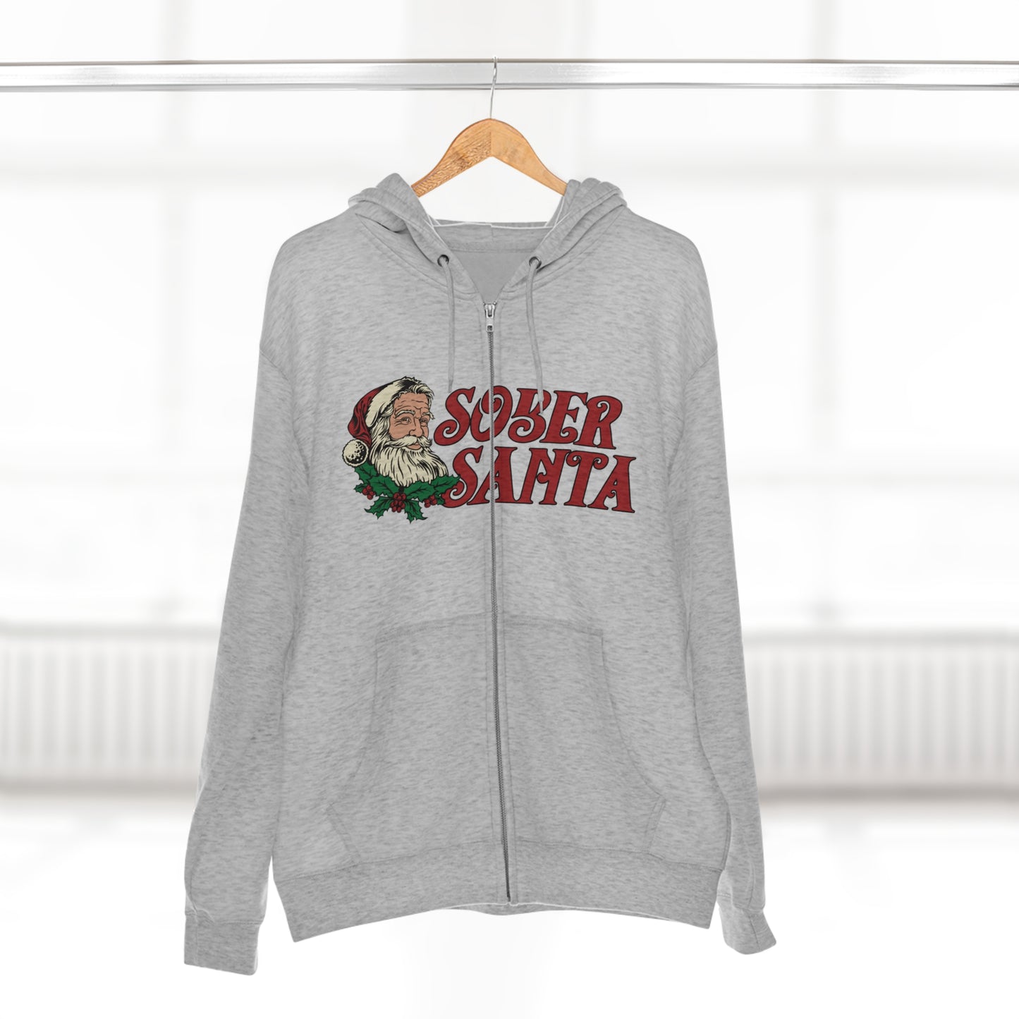 Sober Santa Zip Hoodie