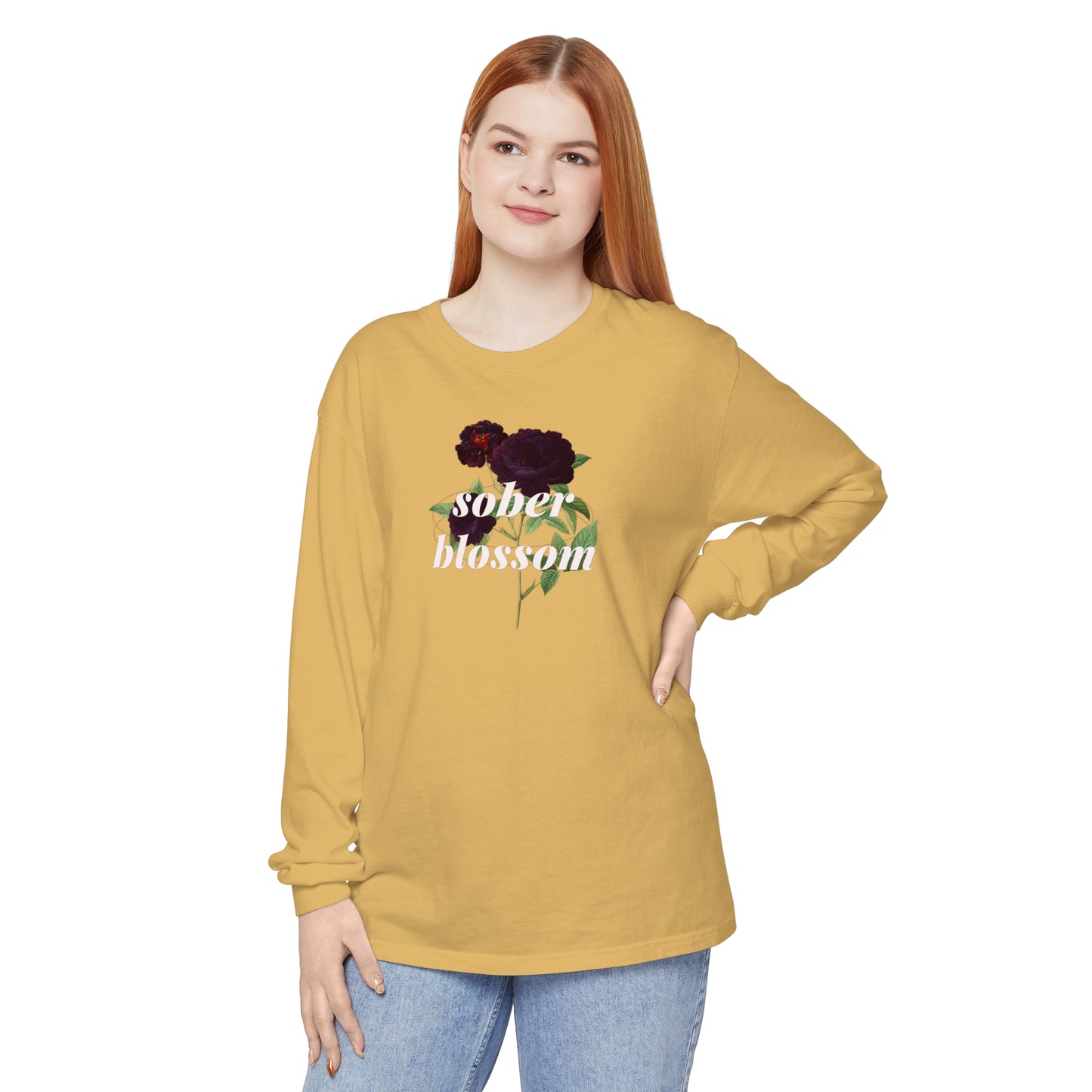 Sober Blossom Long Sleeve T-Shirt