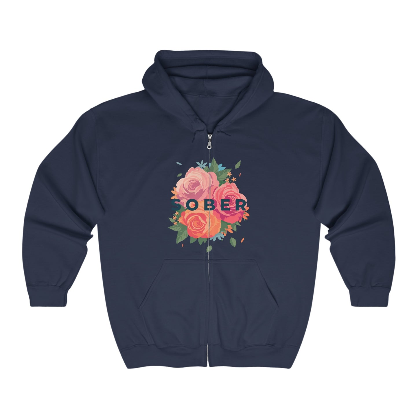 Sober Full Zip Hooded Sweatshirt