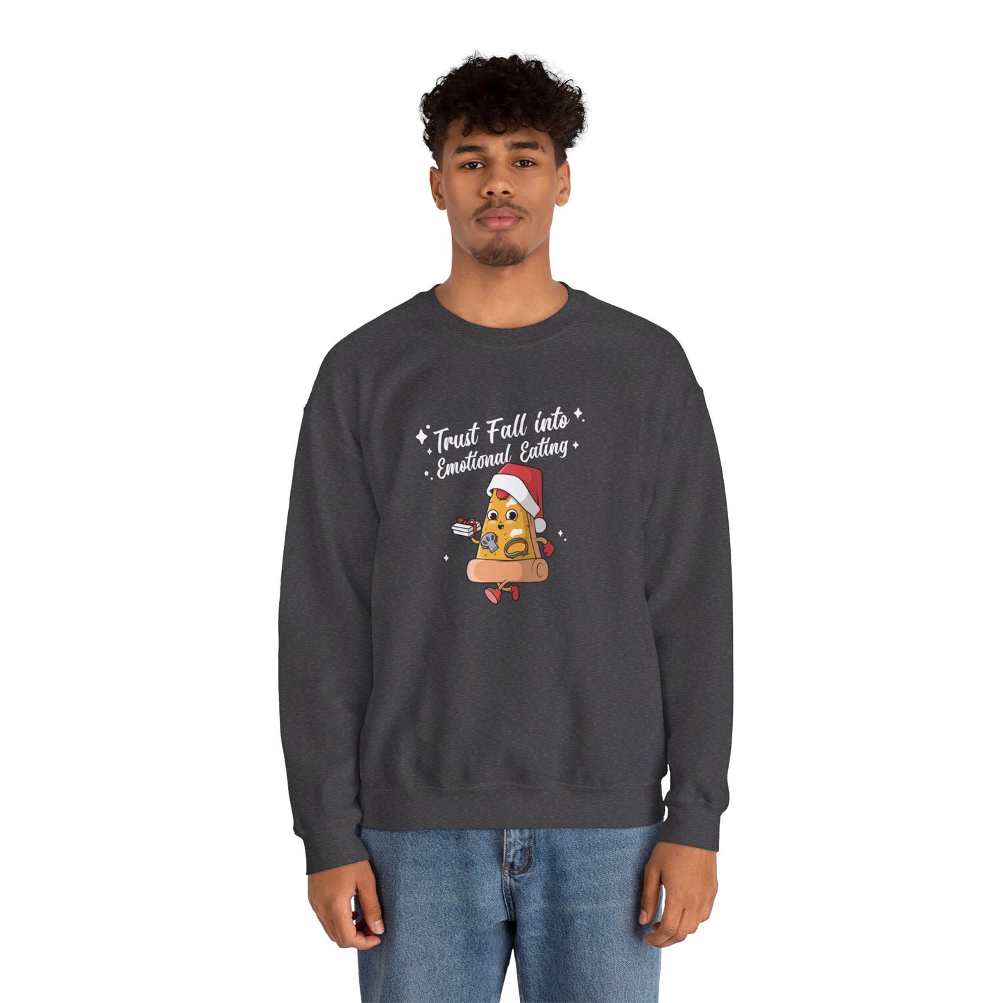 Trust Fall Emotional Eating Christmas Sweatshirt