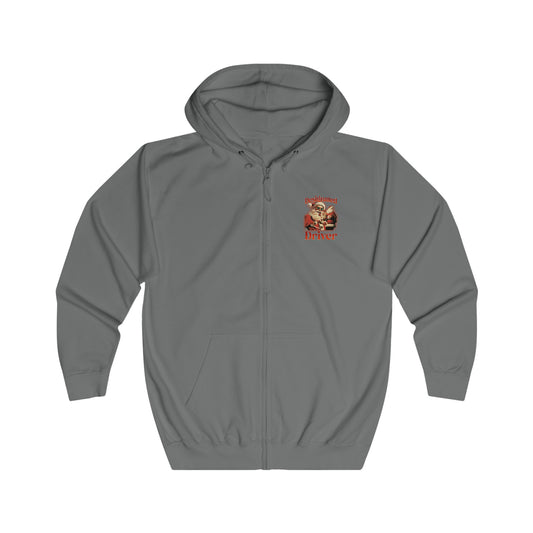 Designated Driver (Santa Detail) Full Zip Hoodie