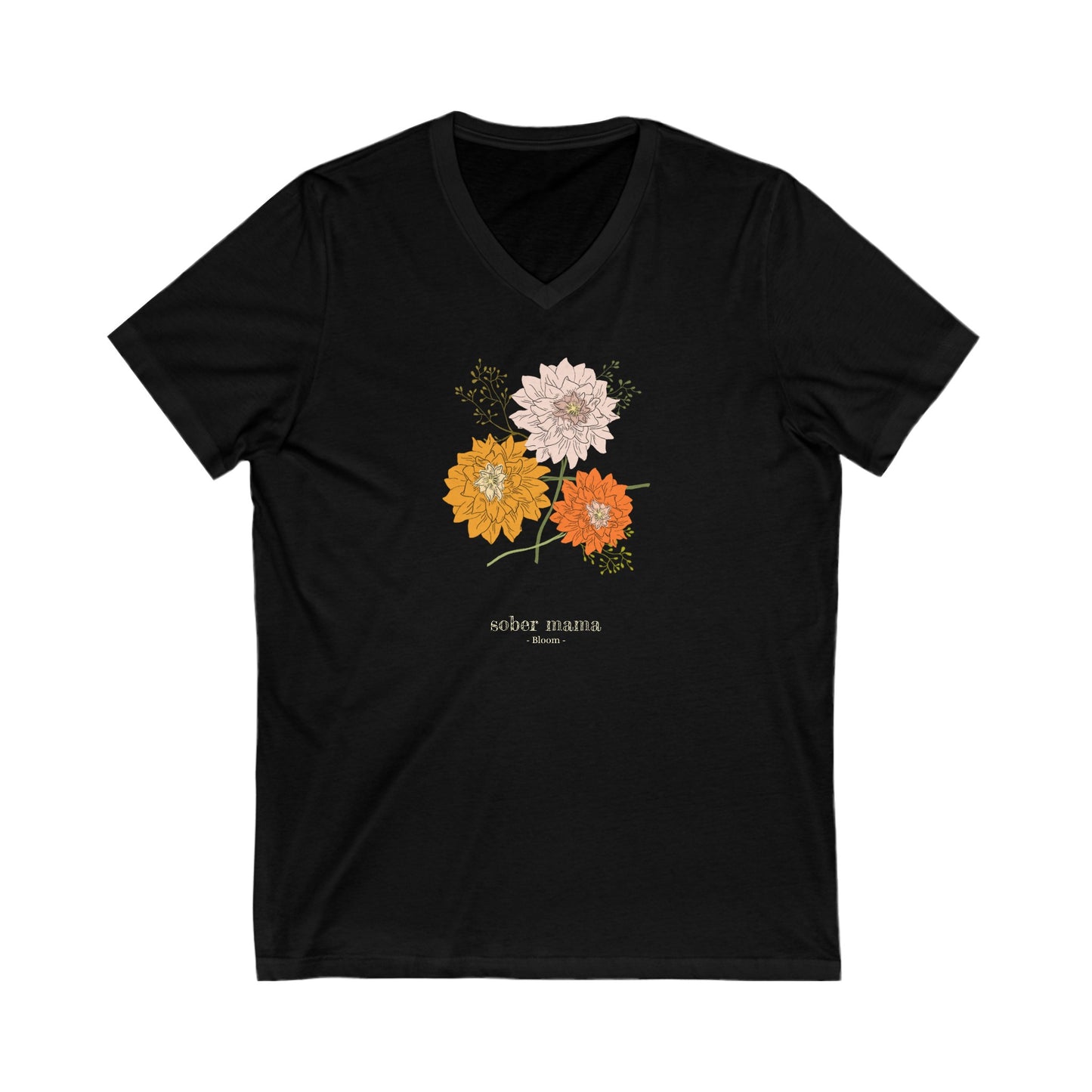 Sober Mama V-Neck Tee