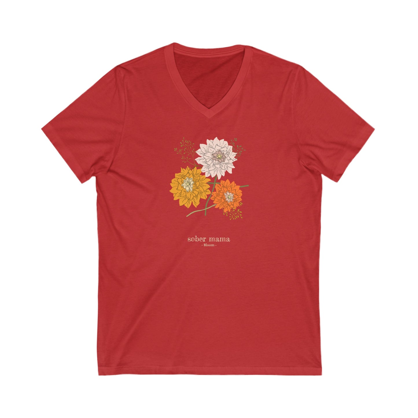 Sober Mama V-Neck Tee