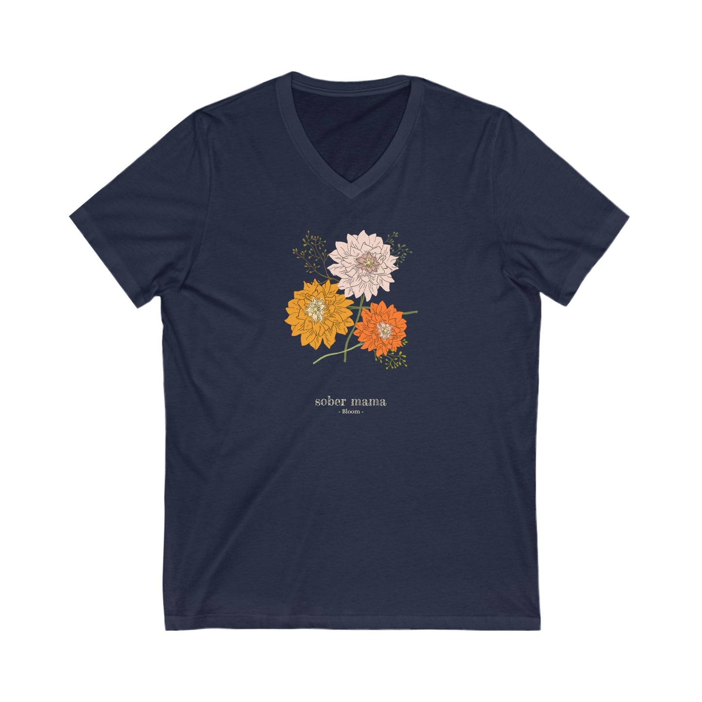 Sober Mama V-Neck Tee