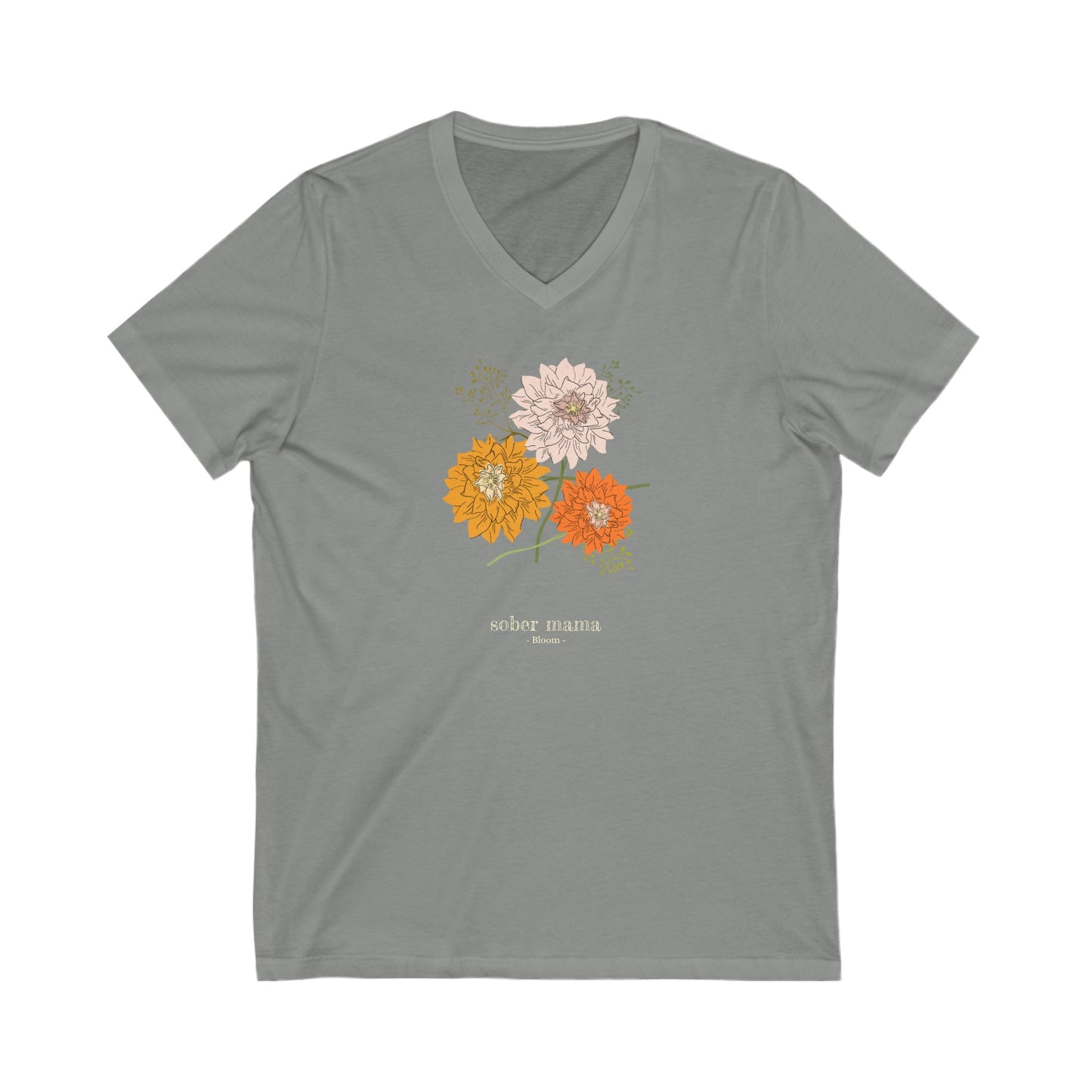 Sober Mama V-Neck Tee