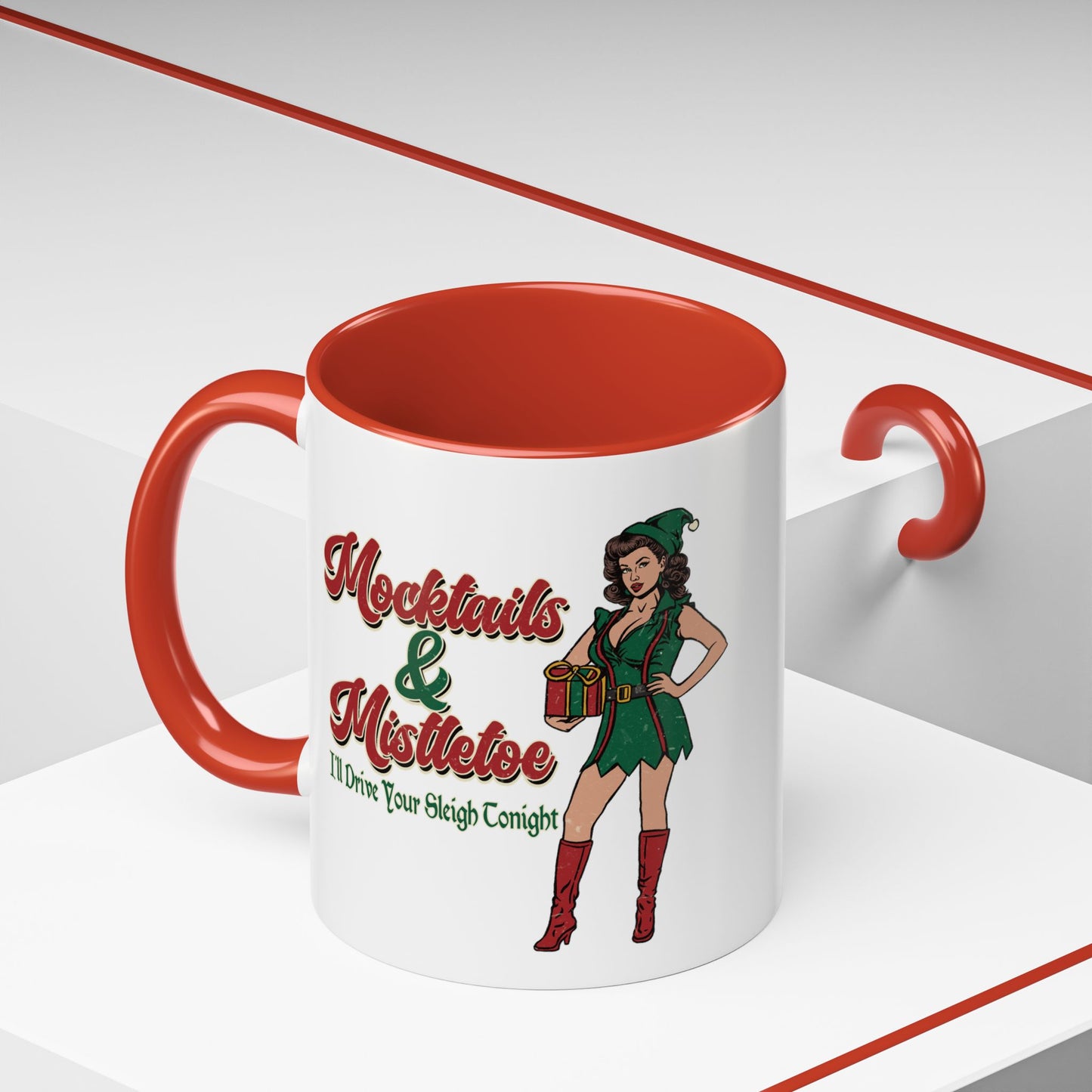 Sexy Elf Christmas Coffee Mug (11, 15oz)