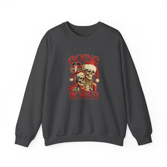 Skeletons Going Sober Christmas Sweatshirt