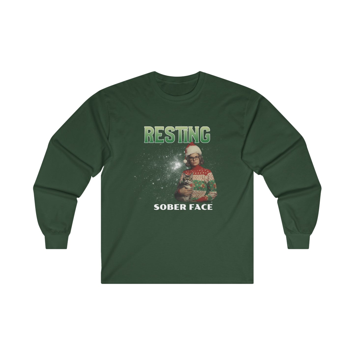 Resting Sober Face Long Sleeve Tee