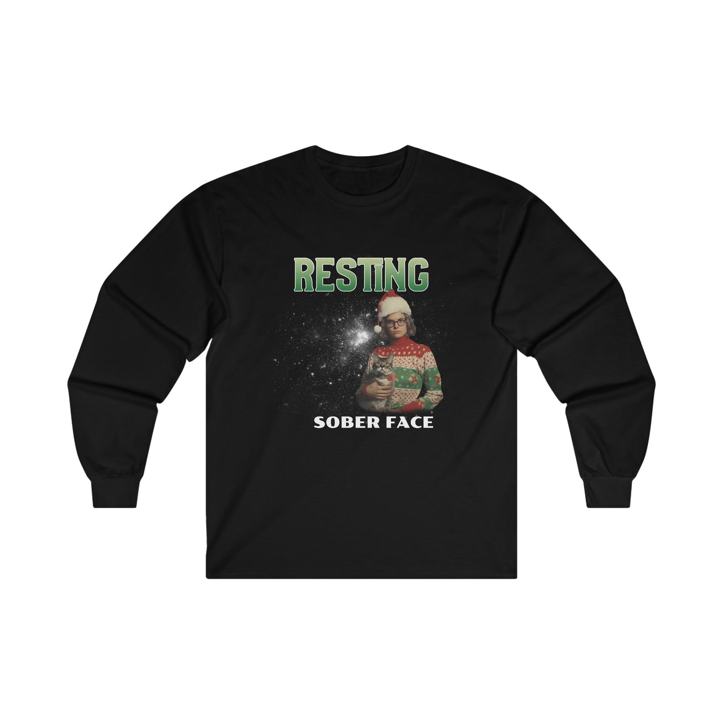 Resting Sober Face Long Sleeve Tee