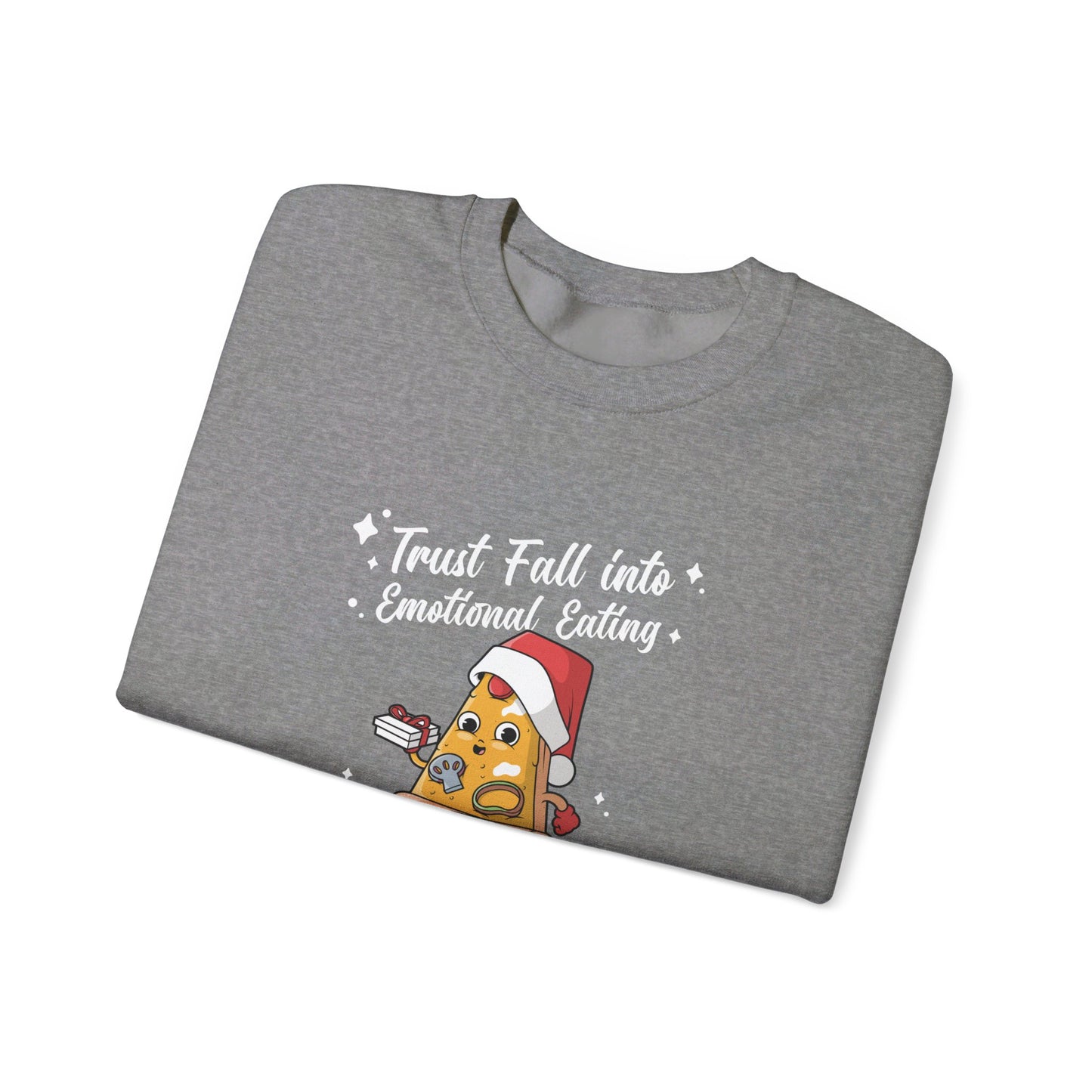 Trust Fall Emotional Eating Christmas Sweatshirt