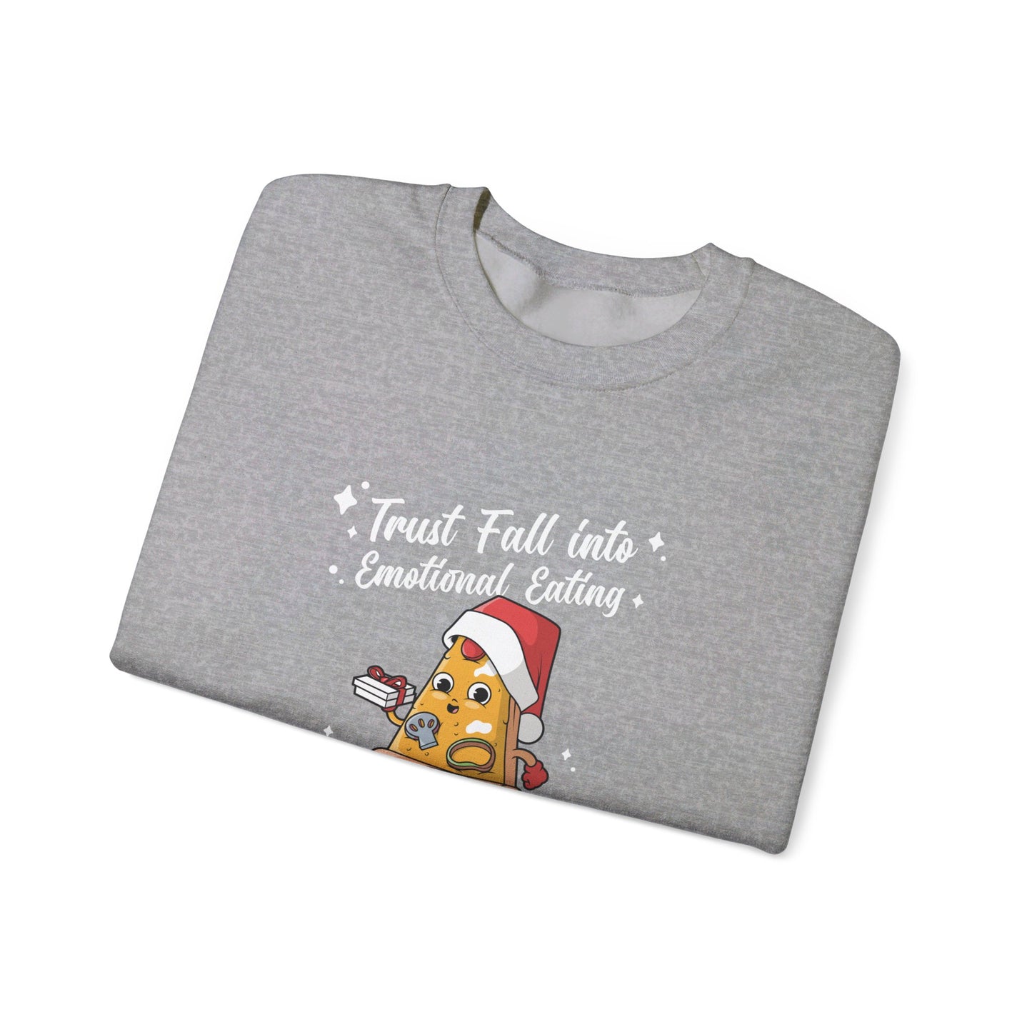 Trust Fall Emotional Eating Christmas Sweatshirt