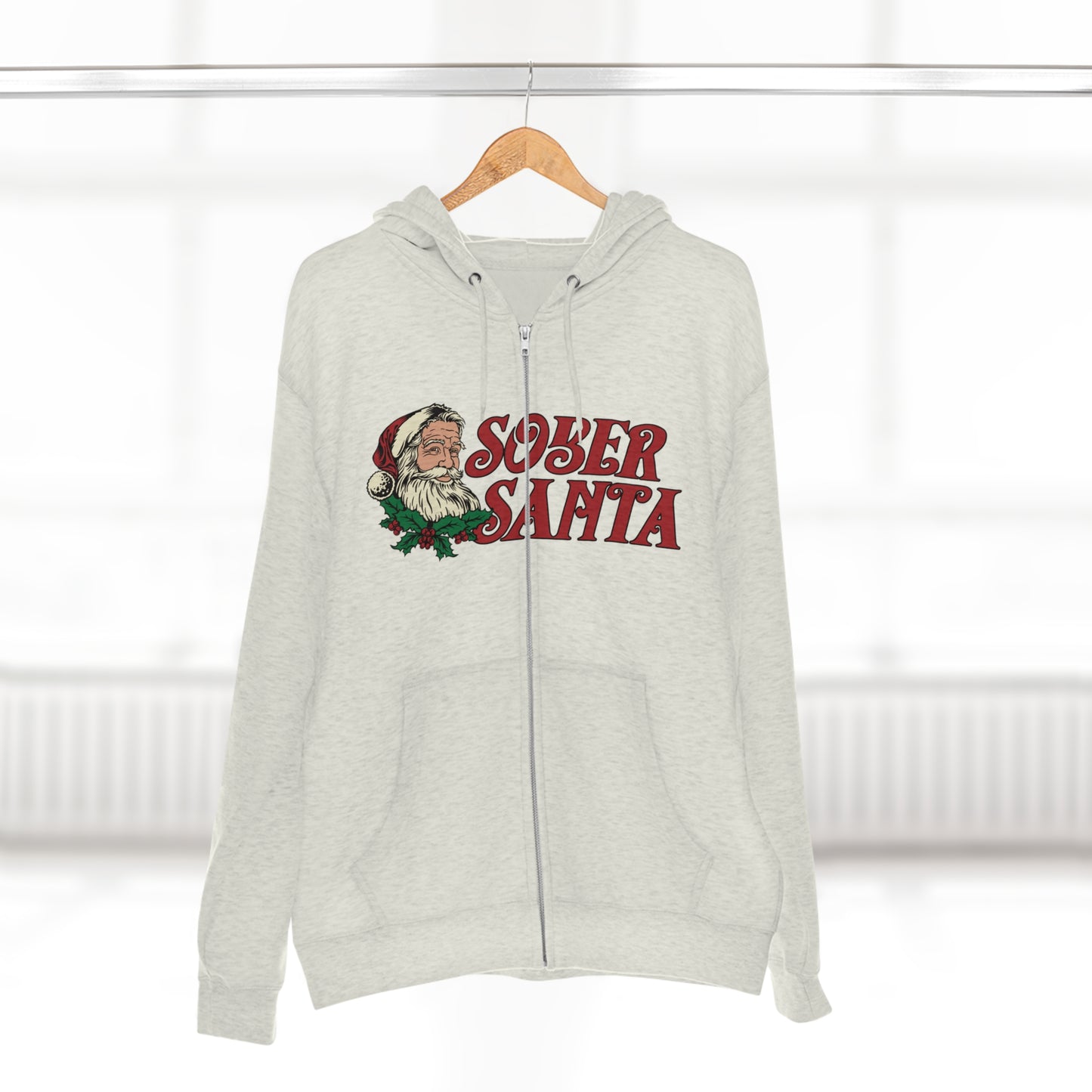 Sober Santa Zip Hoodie